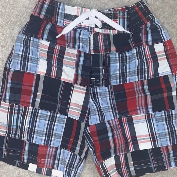JANIE & JACK boys 2T plaid swim trunks swimsuit toddler boys size 2 - Picture 5 of 8